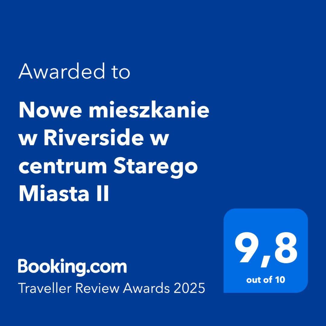 Nowe Mieszkanie W Riverside W Centrum Starego Miasta II Z Parkingiem 그단스크 외부 사진